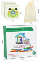 Juego de Construcción Montessori con Formas de Animales, Plantas, Letras, Números y Vehículos, Rompecabezas de Tablero con Clavijas y Bloques Apilables para Niños Pequeños