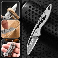 Mini couteau de poche pliant en acier damas à haute netteté pour les aventures en plein air à usage quotidien-OEM personnalisé pris en charge