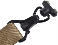 Attaches rapides en acier carbone noir mat pour sangle, avec bouton-poussoir, pour la chasse en extérieur et les accessoires sportifs tactiques
