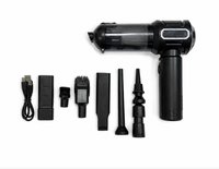 609 NEU 2600mAh Handstaubsauger für Auto 25 Minuten Laufzeit 11,1V 90W Digitale Anzeige Schwarzes Kompaktes Gehäuse Transparenter Staubbehälter