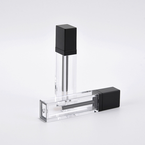 <span class=keywords><strong>2021</strong></span> nuevo diseño cosmético vacío de 5ml elegante negro mate tubo de brillo de labios - Product Image 1