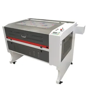 Fornecimento de fábrica 50w 80w 100w 6090 CO2 máquina de gravação e corte a laser de madeira acrílica cortador a laser