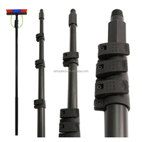 Tubo telescópico de fibra de carbono OEM para recolección de coco, conector de tubo cuadrado, pértiga de fibra de carbono para limpieza de ventanas