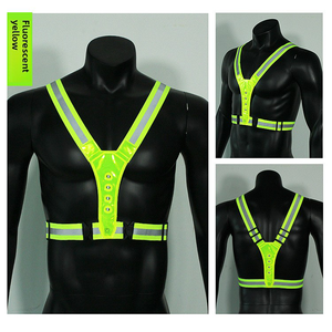 Harnais de sécurité réfléchissant à LED haute luminosité 360° °   Gilet de sécurité à visibilité réglable pour la course nocturne <span class=keywords><strong>et</strong></span> le cyclisme - Product Image 4