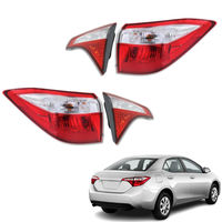 Pièces de carrosserie automobile, lampes de voiture, feux arrière rouges clairs, feux de signalisation, ensemble extérieur des feux arrière pour Toyota Corolla 2014-2016