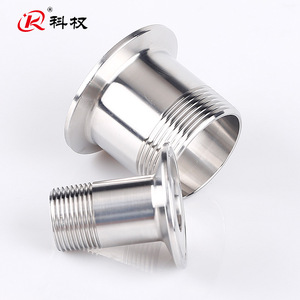 304/316 Stainless Steel Male Thread Connector <b>Quick</b> <b>Release</b> <b>Clamp</b> For Hydraulic Hose DIN Standard - Product Image 1