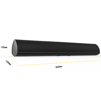 Soundbar TV Ultra Tipis Lepas Pasang 37 Inci Speaker Nirkabel dengan Subwoofer Terintegrasi dan Optical untuk TV LED