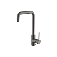 Robinet d'évier de cuisine double pour mitigeur d'eau chaude froide Pomme de douche à économie d'eau Matériau en laiton brossé Accessoires de robinet de salle de bain