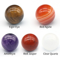 Boule de pierre ronde sans trou de 18 mm, améthyste naturelle, agate, sphère, pierre en vrac, fabrication de bijoux DIY, vente en gros