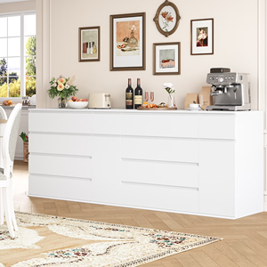 <span class=keywords><strong>Commode</strong></span> moderne en bois avec grands tiroirs, meuble de chambre à coucher en panneaux de particules (PB) - Product Image 6