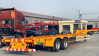 Nouvelle semi-remorque porte-conteneurs squelette 3 essieux 40 pieds 45 pieds 60T pour port et quai
