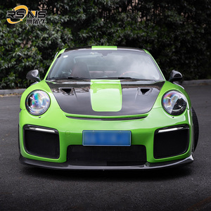 Per <span class=keywords><strong>Porsche</strong></span> <span class=keywords><strong>911</strong></span> 991.2 Kit Paraurti Anteriore e Posteriore Migliorati Stile GT2 RS, Parafanghi, Cofano in Carbonio a Secco, Labbro Anteriore, Diffusore e Spoiler Posteriore - Product Image 5
