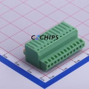 KF2EDGKD-2.5-12P Plug-in Terminal Block P=2.5mm Connector ( Connector Type: Plug )( Construction: 1x12P )( Pitch: 2.5mm ) - Product Image 1