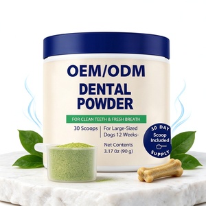 ผงทำความสะอาดฟันสำหรับสุนัข OEM/ODM ขนาด 3.17 ออนซ์ (90 กรัม) สำหรับสุนัขพันธุ์ใหญ่ ช่วยทำความสะอาดฟัน ลมหายใจหอมสดชื่น ใช้ได้ 30 วัน - Product Image 2