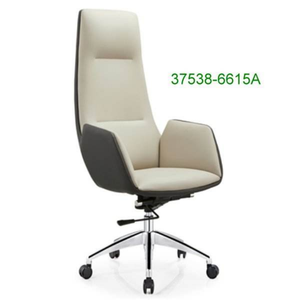 Chaise de bureau simple en bois avec roulettes pivotantes et accoudoirs fixes pour un usage quotidien - Product Image 2