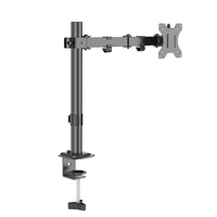 Support de bureau robuste pour un seul moniteur, pour écrans de 15 à 33 pouces, réglable en hauteur, pivotant à 360°, VESA 75x75mm, pour bureau, maison, jeux