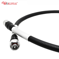 HF-Pigtail-Anschluss mit LDF4-50A Superflex-Zuführung 4.3-10 Din-Stecker N-Typ Stecker Kupfer-Koaxialkabel-Baugruppe PE-Isolierung
