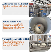 Machine à cuire à la vapeur et à bouillir le lait de soja direct d'usine Ligne de production de tofu Machines de traitement de produits de haricot