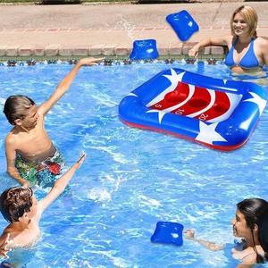 Jeu de lancer <span class=keywords><strong>gonflable</strong></span> flottant 36x29x11 pouces, design patriotique, jouet de fête au bord de la <span class=keywords><strong>piscine</strong></span> pour enfants, <span class=keywords><strong>jeux</strong></span> aquatiques amusants pour toute la famille - Product Image 2