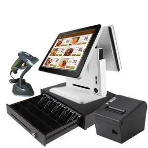 Hot Sale 15inch Cash Register Pos Machine best Price Point Of Sale System With Printer