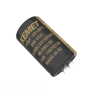Distribuidor Autorizado ALF80C123DF063 Condensador de Aluminio de 12000uF 20% 63V de Montaje a Presión a Través del Orificio - Product Image 1