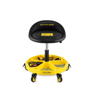 Adjustable Height Garage Chair With <b>Tool</b> Tray Storage For <b>Vehicle</b> <b>Tools</b> - Product Image 1