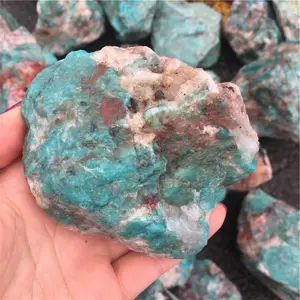 Natürlicher rauer Edelstein roher Amazonit-Heils teine Minerals tein für Fengshui