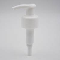 28/410 vente en gros personnalisé pour les bouteilles tout en plastique blanc pompe à lotion gauche et droite