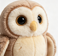 Usine de fabrication de jouets en peluche personnalisés OEM ODM |   Peluche hibou douce et rembourrée, personnalisable avec logo, pour cadeau enfant