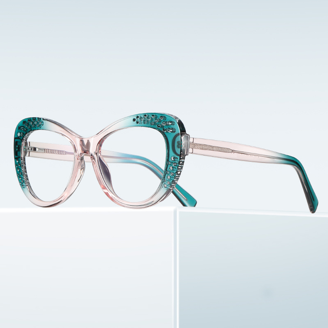 Wholesale Women Eyeglasses Frame Custom Logo TR90 Optical Glasses Frame Eyewear