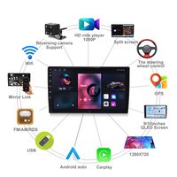 Radio con Navegación para Auto KZS TS18 Android con Pantalla Táctil QLED de 9/10 Pulgadas, 4G, 8 Núcleos, Resolución 1280*720, Auto de Alta Tecnología para Reproductor