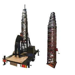 Torre de celda telescópica de celosía estática de aluminio y acero de 3m a 40m para antenas de TV y radioaficionados - Product Image 2