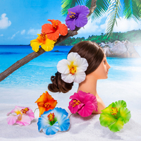 Couronne de fleurs artificielles en mousse EVA, grande taille, style hawaïen, pour fête tropicale, vente en gros usine
