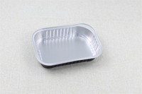 Moules à gâteau carrés en aluminium de 10 oz (4,41 po) – Contenants alimentaires jetables en PET de 500 ml pour pouding – Emballage alimentaire de qualité alimentaire