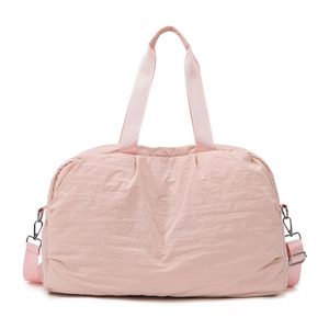 Sac de voyage vintage élégant pour femme avec logo personnalisé, imperméable, 5 couleurs unies, compartiment sec/humide séparé et poche à chaussures indépendante - Product Image 4