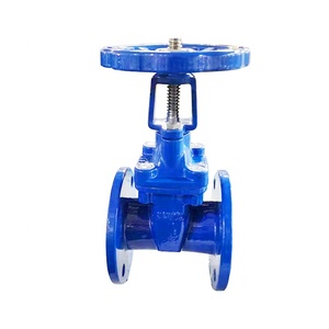 วาล์วประตูเหล็กดัดเหนียว GGG50 มาตรฐาน DIN3352 แบบก้านยก F4 ขนาด DN150 PN16 - Product Image 1