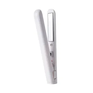 Portable Electronic Hair Straightener Curler Travel Hair Crimper Mini Hair Crimping Styling Iron with Chinese Flat Plug