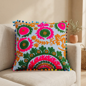 ปลอกหมอนอิงปักลายหลากหลายสไตล์ ขายดีที่สุด ดีไซน์วินเทจ ตกแต่งบ้าน - Product Image 3