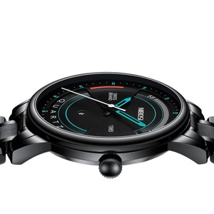Montre Chronographe de Luxe Noire à Quartz, Étanche, Bracelet en Acier Inoxydable, Cadran en Verre, Livrée en Boîte - Product Image 6