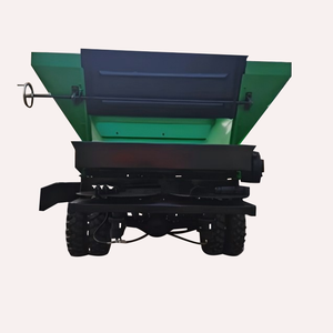 Esparcidor de fertilizante agrícola especializado 4WD 3-Cu.M Equipo de esparcimiento de estiércol de alta eficiencia de descarga trasera de doble disco - Product Image 4