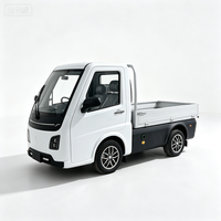 Mini-camion électrique à plateau plat EEC L7e, 2 places, 4x4, véhicule électrique à plateforme plate pour usage en magasin, livraison de marchandises en quincaillerie