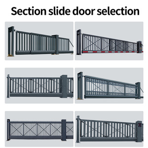 Portail coulissant en alliage d'aluminium Porte translationnelle suspendue Cantilever automatique sans rail pour Villa Garden Driveway Sliding Gate - Product Image 5