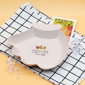 Fruit Love Pink Irregular Fruit Platter Multifunction <b>Storage</b> <b>Tray</b> For Snacks And Nuts Home Use - Product Image 2