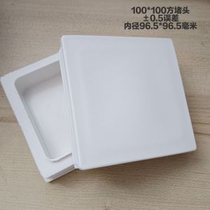 Suyu <b>Square</b> <b>Pipe</b> End Cap 100x100 Plastic White Furniture Accessory - Product Image 5