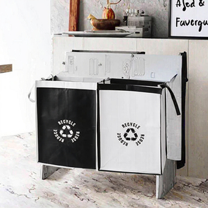 Wholesale OEM Custom PP Woven Handled Medium Size Reusable Garbage Sorting Bag Waterproof Kitchen Office Waste <b>Bin</b> Bag - Product Image 3