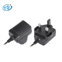 Adaptateurs secteur certifiés ETL CE UKCA SAA CB de 5W à 15W avec prise UK, fournissant une tension d'entrée AC vers DC de 5V, 9V, 3V, 12V, 15V, 19V, 24V, 36V