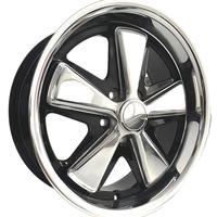 Jantes en alliage classiques vintage 17x7.0, polies miroir, 5x130, à déport profond, pour Fuchs Wheel, Old Beetle, voitures classiques