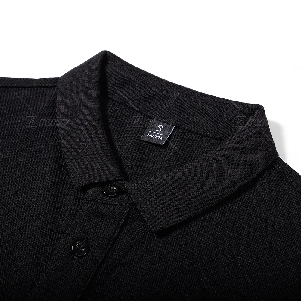 Camiseta polo de negócios uniforme de trabalho logotipo personalizado camisas polo de malha de golfe para homens bordados de algodão poliéster