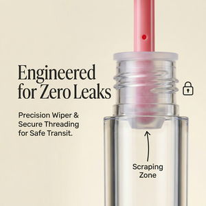 Tubes <span class=keywords><strong>de</strong></span> brillant <span class=keywords><strong>à</strong></span> lèvres vides en PETG <span class=keywords><strong>de</strong></span> 6,5 ml, <span class=keywords><strong>à</strong></span> paroi épaisse, ronds, transparents, avec applicateur Doe Foot surdimensionné, contenants pour gloss, vente en gros, personnalisation OEM - Product Image 2