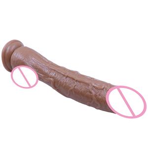 Dildo Silikon Cair Bentuk <span class=keywords><strong>Penis</strong></span> Simulasi Mulut Bengkok untuk Pasangan, Masturbator Wanita, Perlengkapan Dewasa - Product Image 5